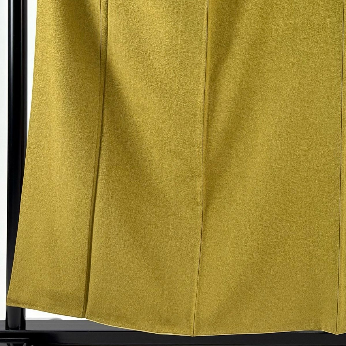 江戸小紋 身丈158 cm 裄丈65.5 M 袷 落款 鮫 山吹茶色 正絹 名品 一つ紋