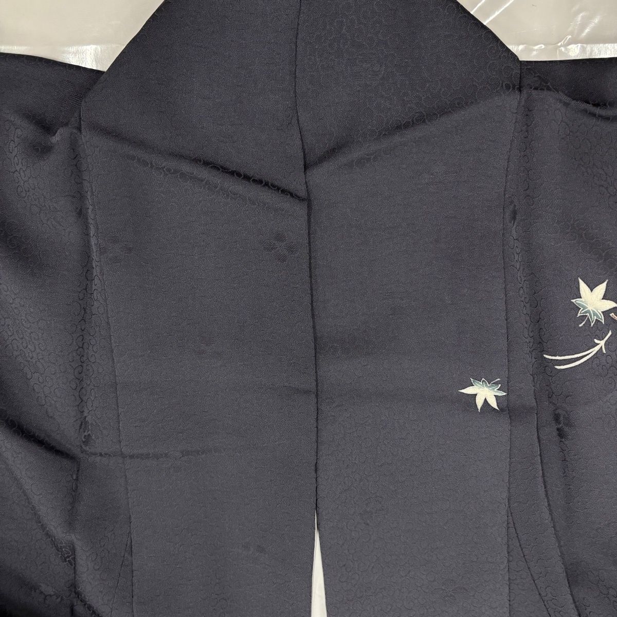  付下げ 身丈156 cm 裄丈63 S 袷 坂東三津五郎 やまと 落款 波 吹寄せ 金彩 ぼかし 青紫 正絹 名品 訪問着 付け下げ 着物