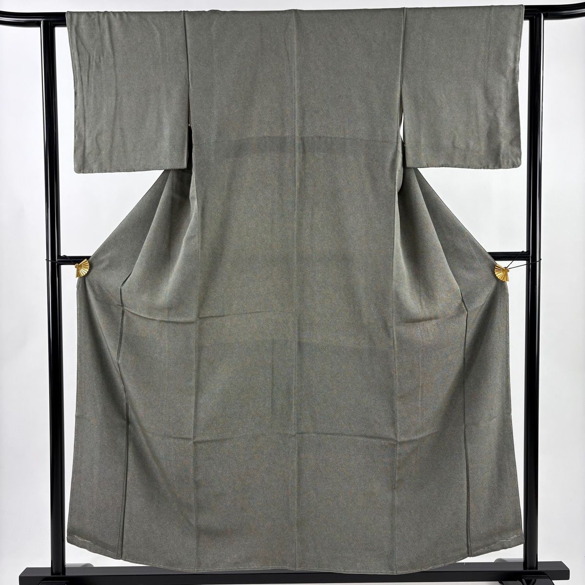 江戸小紋 身丈156 cm 裄丈61 S 袷 鮫 深緑 正絹 名品