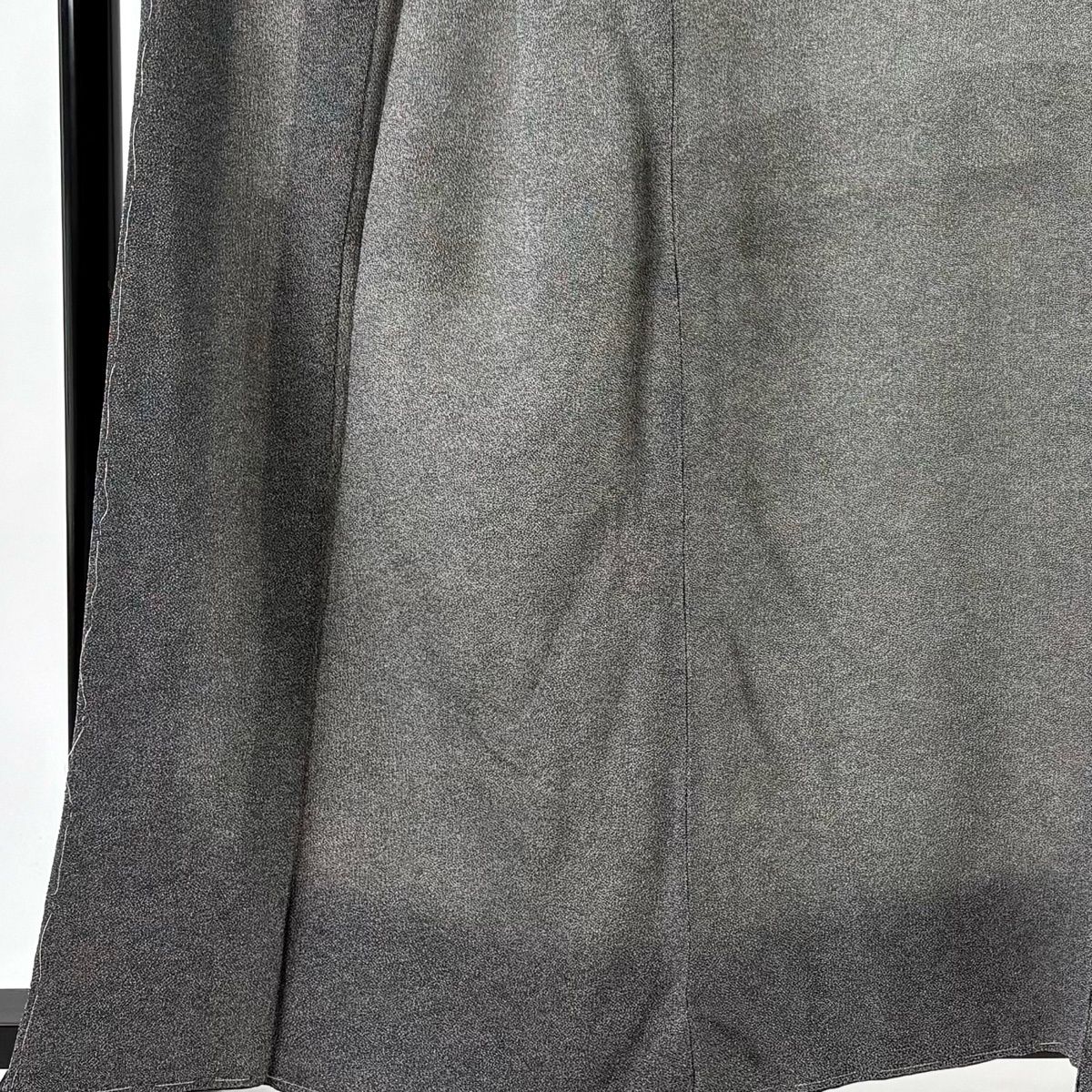 江戸小紋 身丈161 cm 裄丈66 M 袷 草木染 落款 鮫 黒灰 正絹