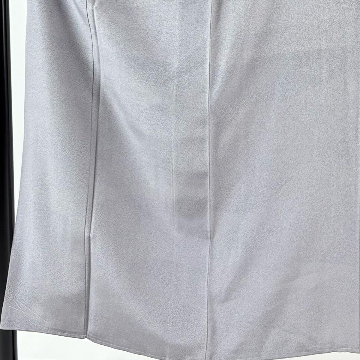 江戸小紋 身丈154 cm 裄丈64 M 袷 本草木ぞめ 落款 文字文 寄せ柄 灰色 正絹 名品