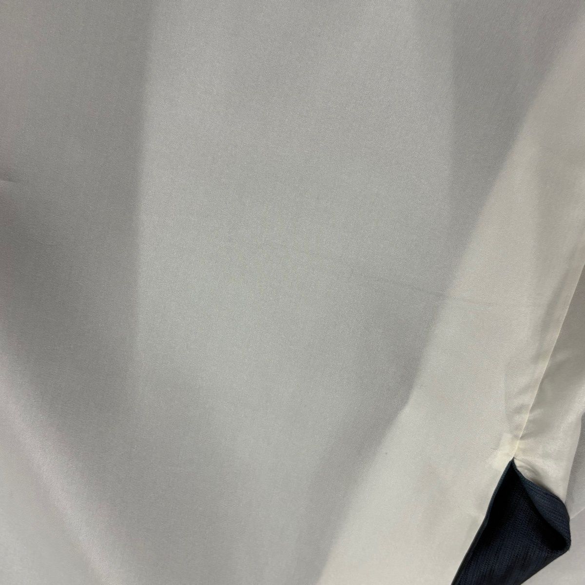  小紋 身丈167 5 cm 裄丈66 M 袷 紬地 格子 木目 ぼかし 青灰色 正絹 小紋 着物