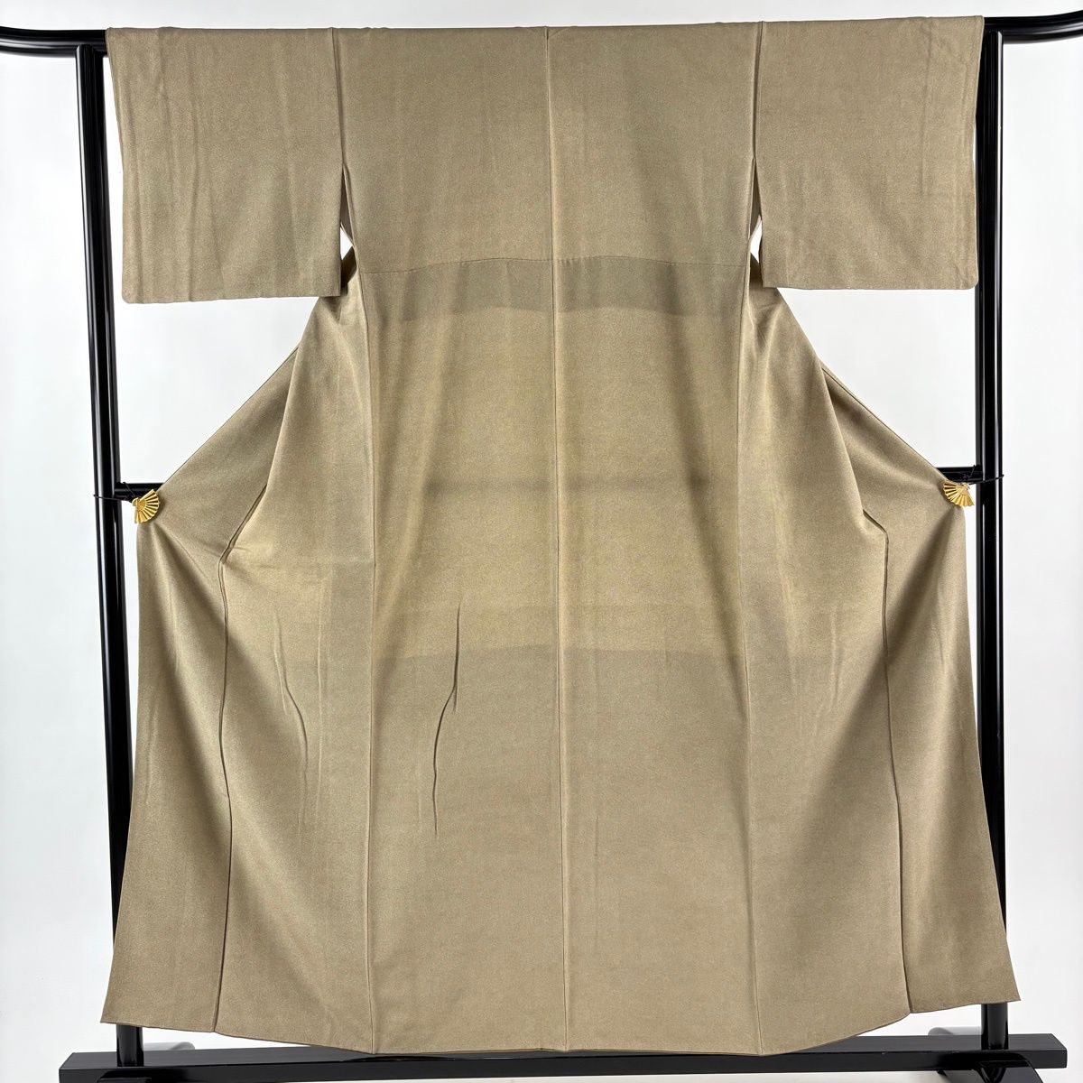 江戸小紋 身丈165.5 cm 裄丈64 M 袷 関正三郎 落款 鮫 灰茶 正絹