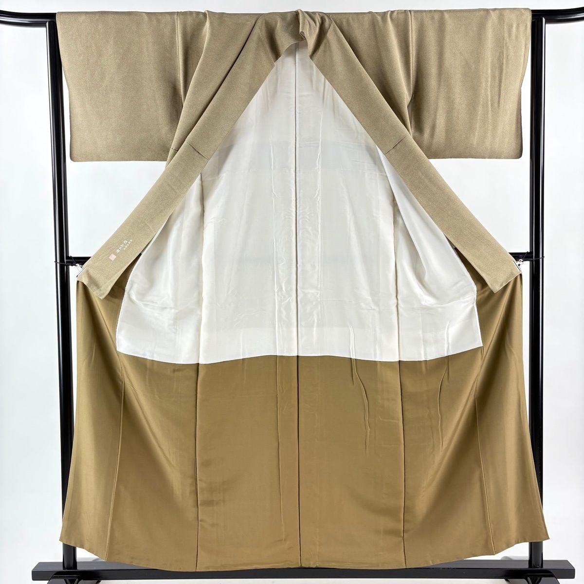  江戸小紋 身丈165.5 cm 裄丈64 M 袷 関正三郎 落款 鮫 灰茶 正絹 名品 小紋 着物