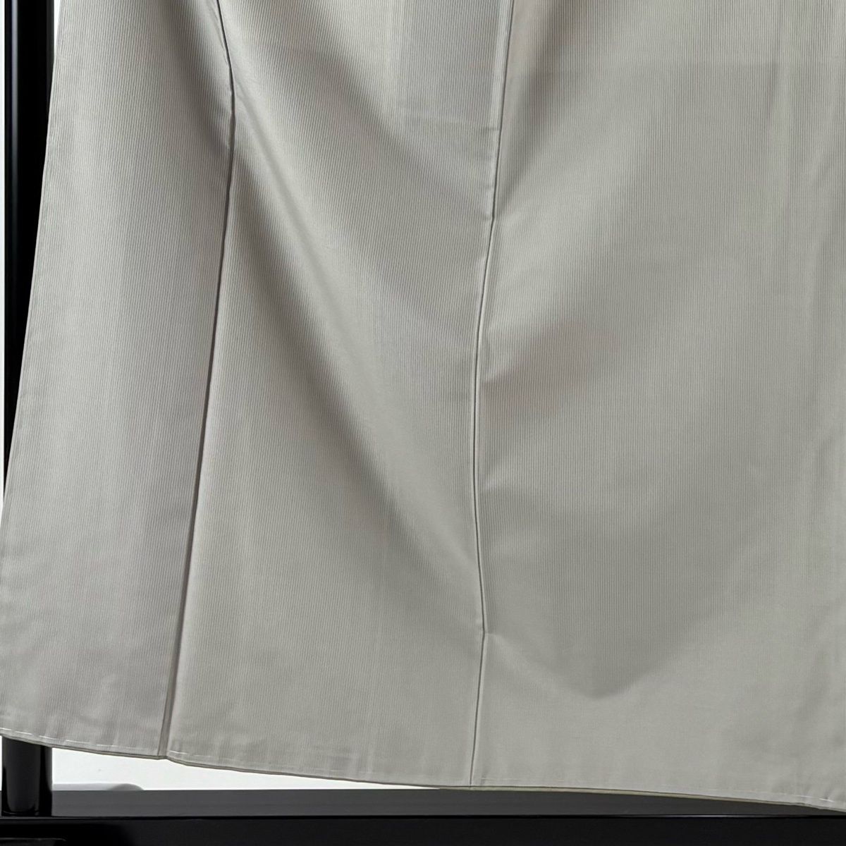 小紋 身丈157.5 cm 裄丈63.5 S 袷 縦縞 灰色 正絹