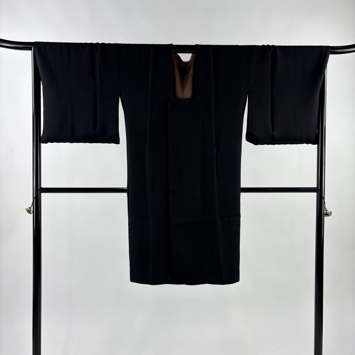  道行 身丈108 cm 裄丈71.5 L 和装コート 角衿 リバーシブル 霞 ぼかし 茶色 正絹 羽織 着物 浴衣