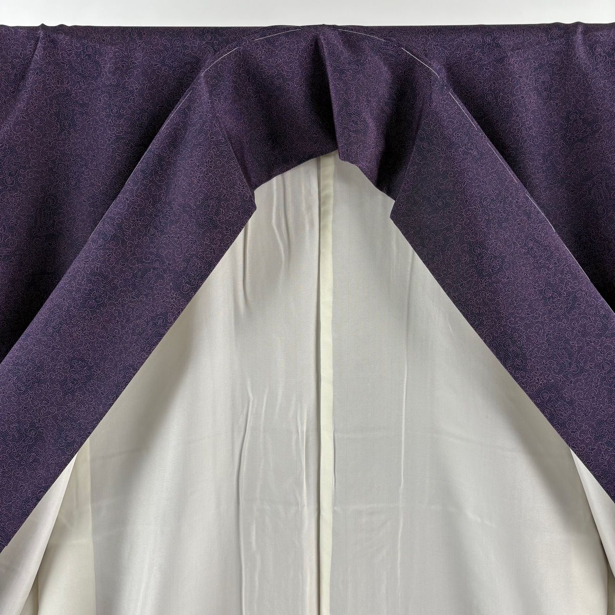 美品】 江戸小紋 身丈159cm 裄丈63cm S 袷 人間国宝 中村勇二郎 落款