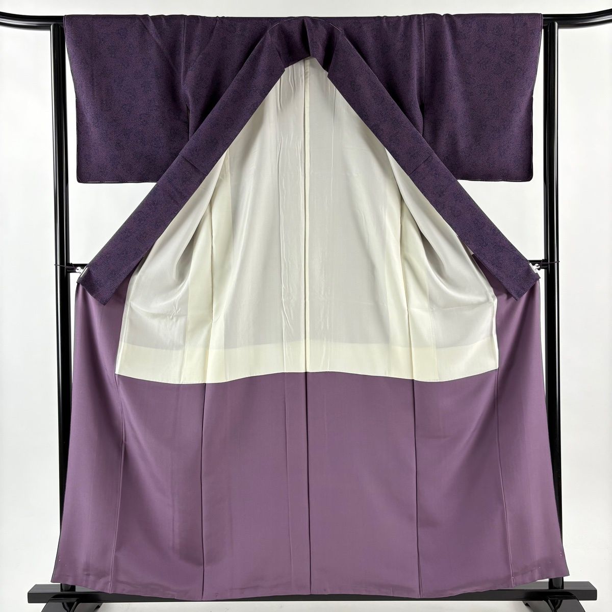 美品】 江戸小紋 身丈159cm 裄丈63cm S 袷 人間国宝 中村勇二郎 落款