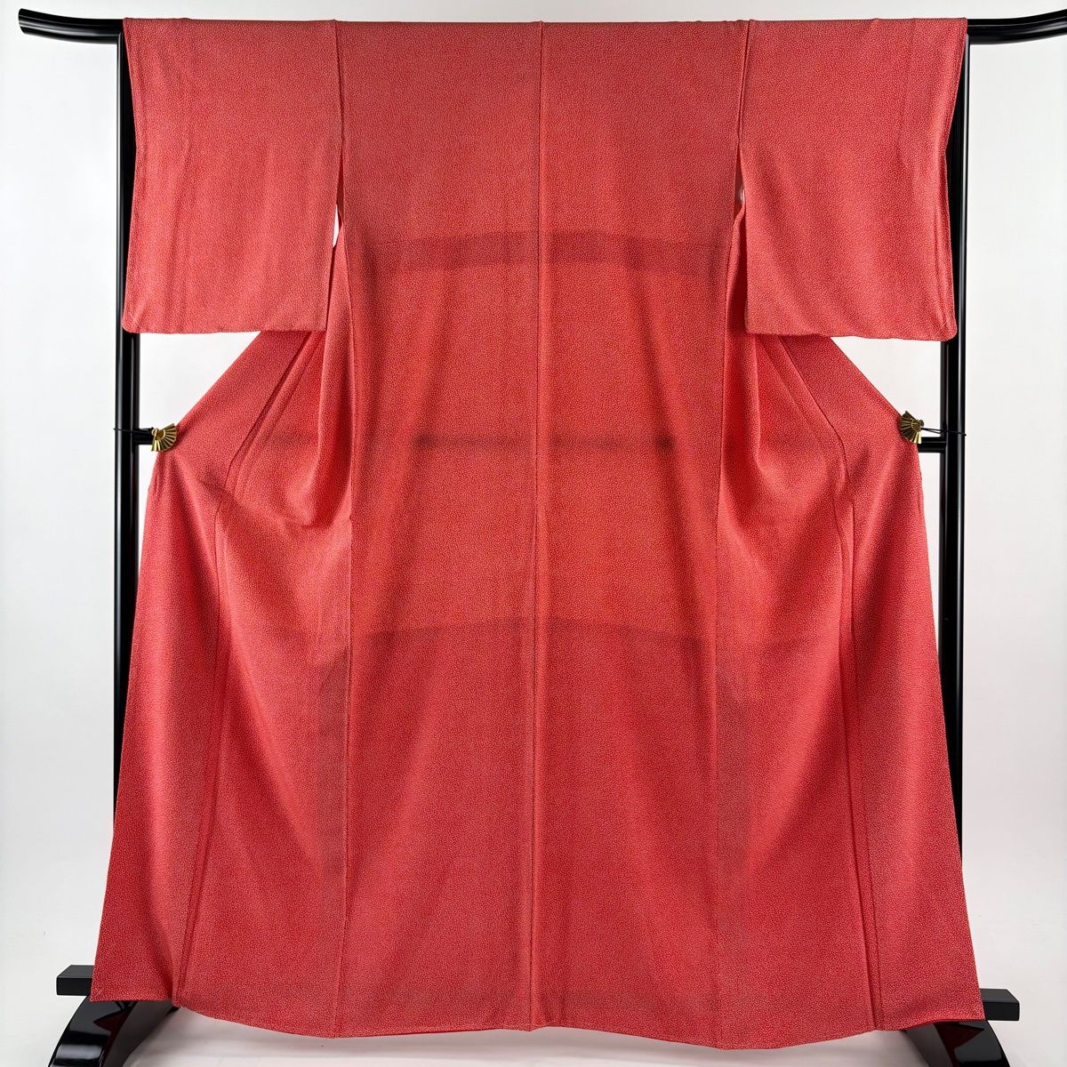 江戸小紋 身丈163 cm 裄丈65.5 M 袷 人間国宝 小宮康孝 落款 花弁 朱色 正絹