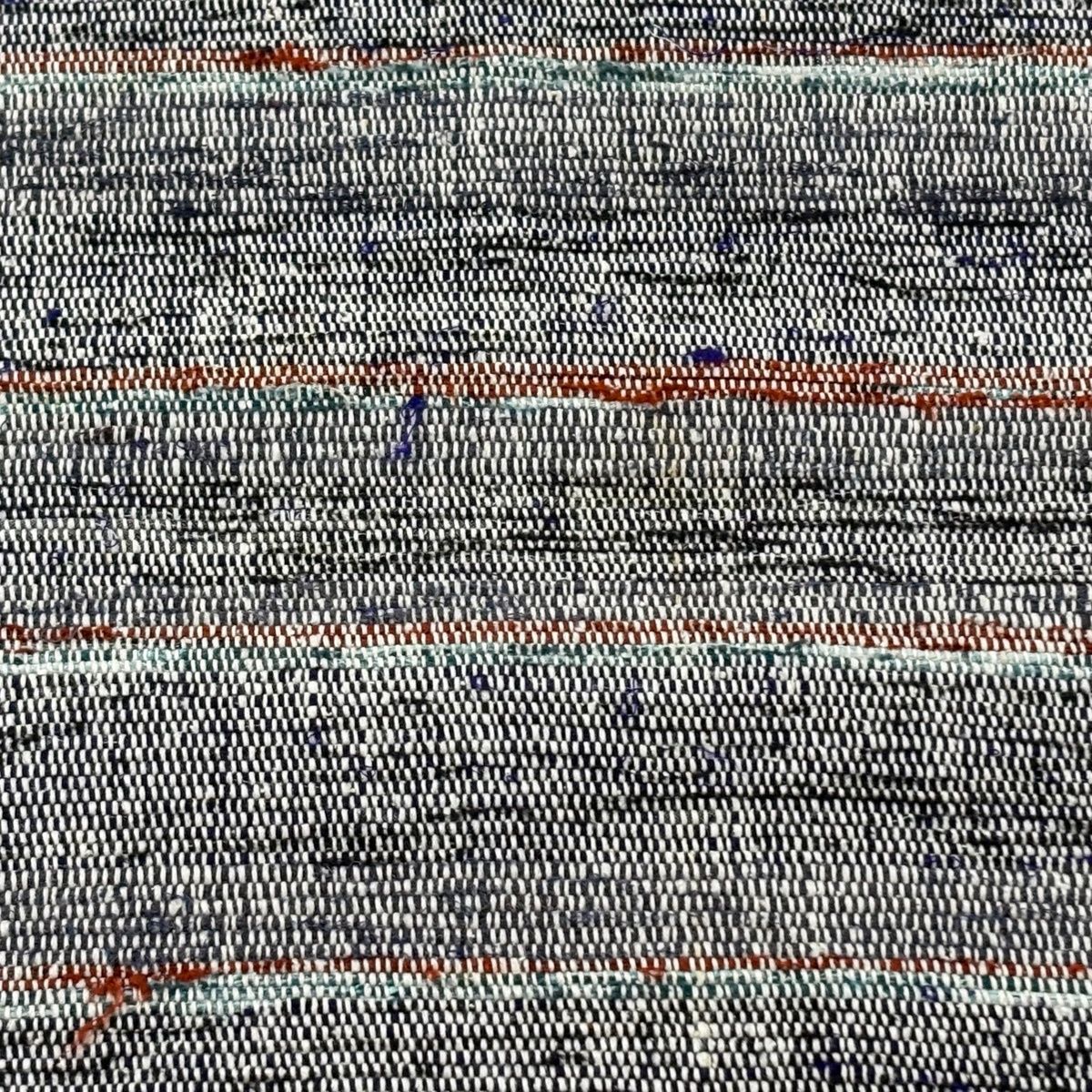 名古屋帯 秀品 松葉仕立て 八寸名古屋帯 紬地 縞 幾何学模様 灰紫 正絹