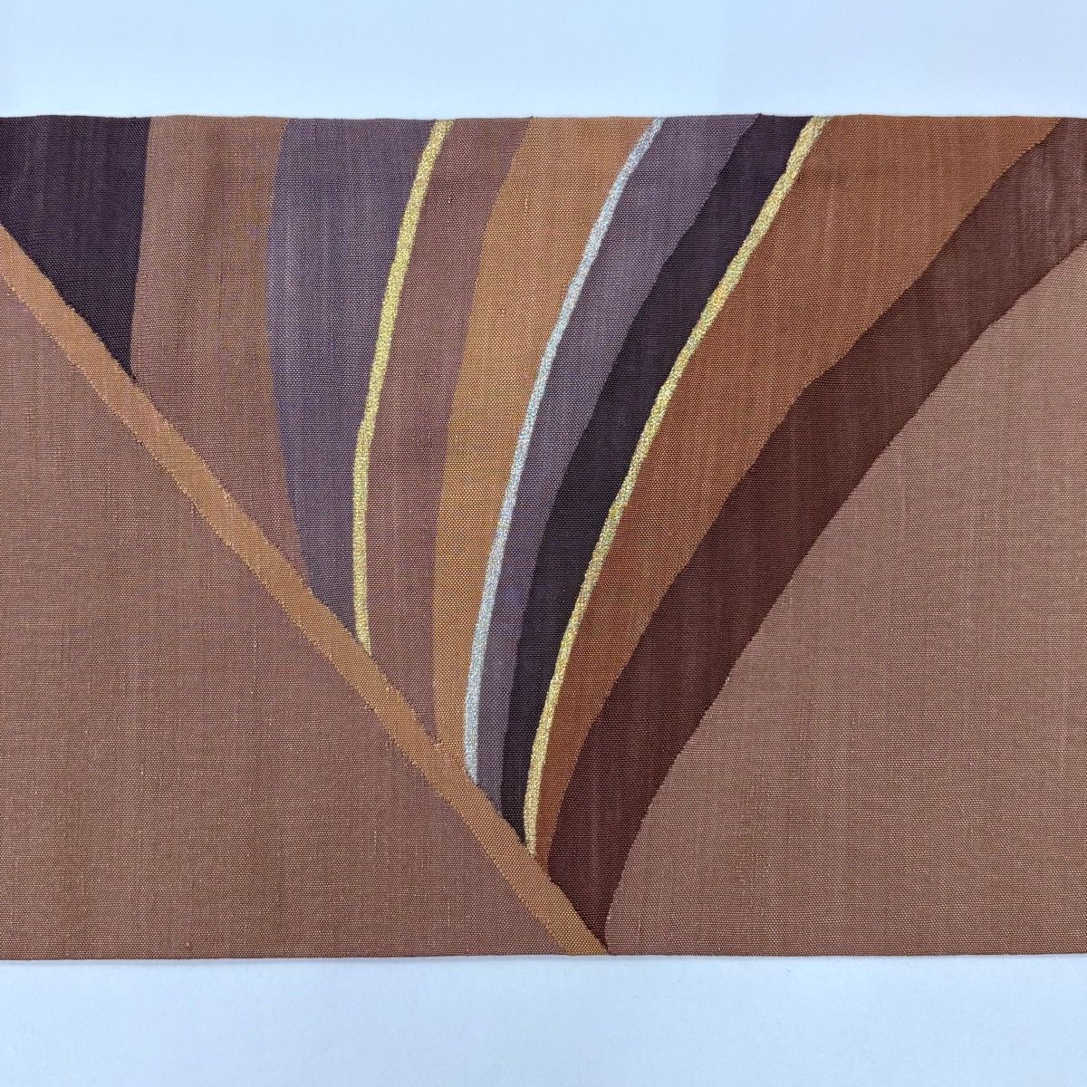 紬地 幾何学模様