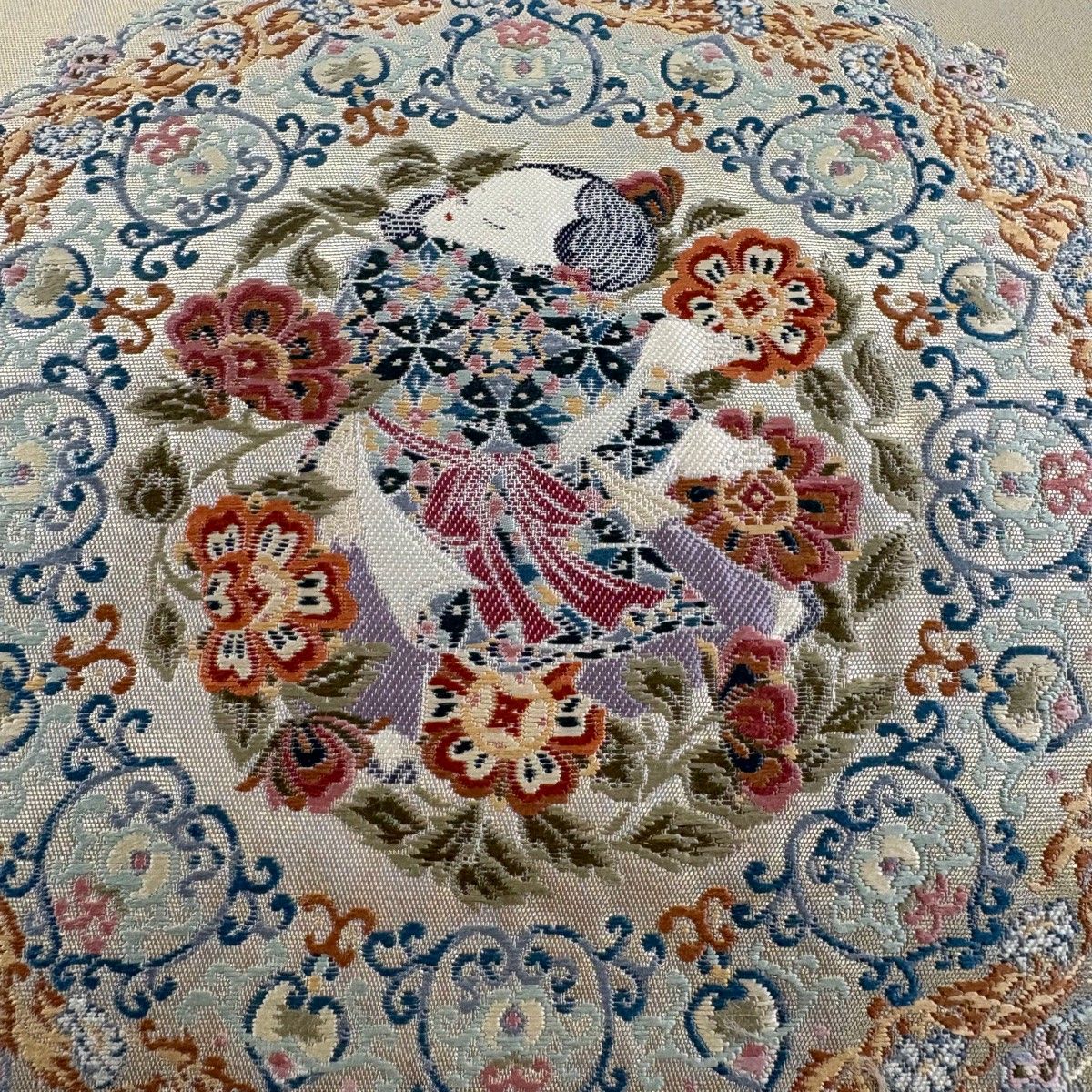 美品】 袋帯 名品 長嶋成織物 落款 由水十久監修 瀞銀錦 関西仕立て