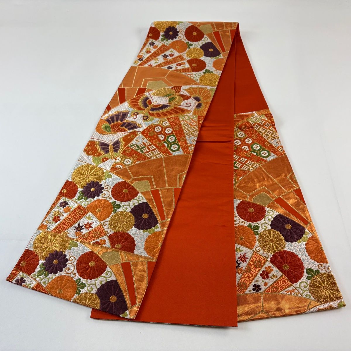 509my37◇河合美術織物 花菱 宝相華 金糸 六通 袋帯◇美品 509my37◇河合美術織物 花菱 宝相華 金糸 六通 袋帯◇美品 - メルカリ