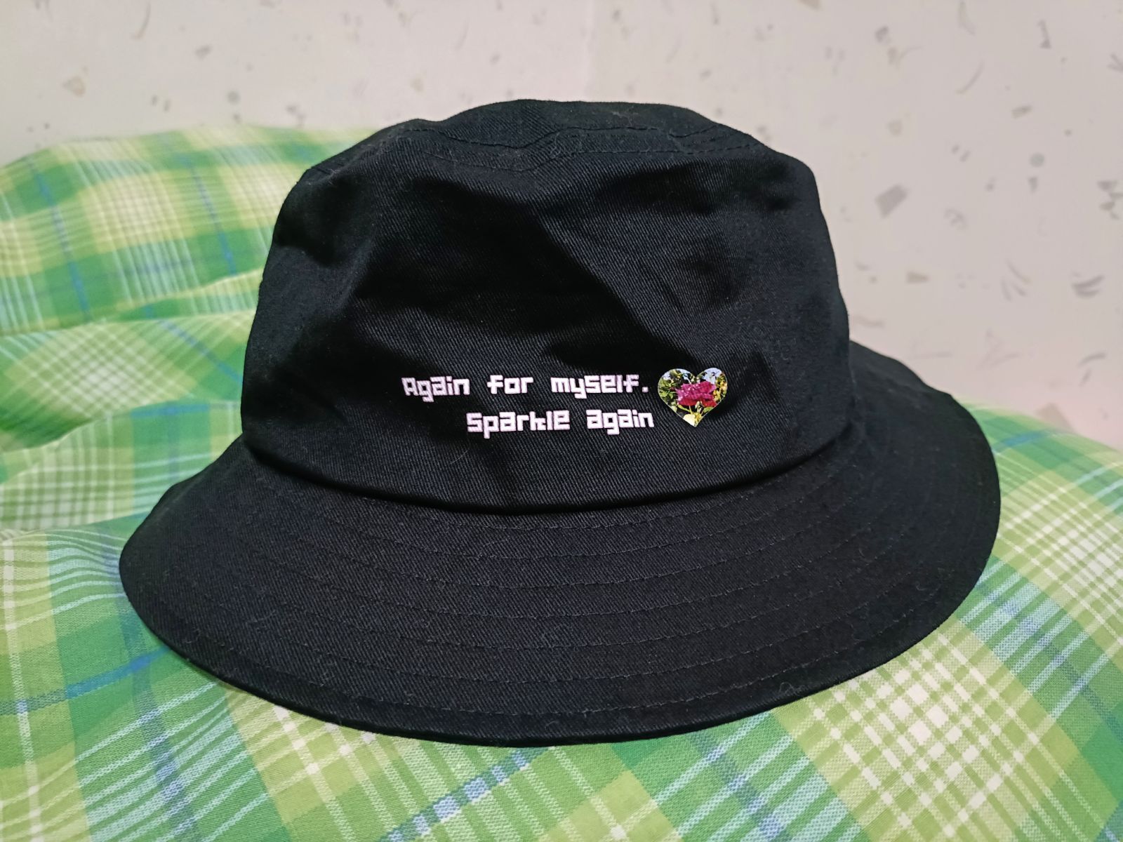 バケットハット レディース ハット 黒 きれいめ バケハ お洒落 コットンツイルバケットハット