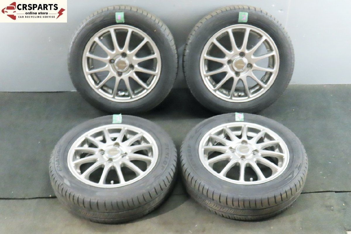 製 155 65 R 14 ダンロップ RV 505 オンロード タイヤ 4本 エコフォルム ホイール 4本セット No T 276