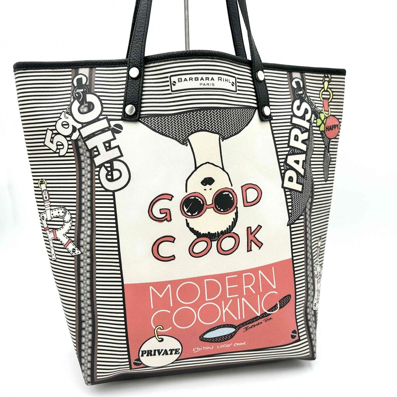 大セール【新品未使用】barbara rihl イラストトートバッグ □激レア□ BARBARA RIHL トートバッグ PVC A4収納 総柄 1279T - メルカリ