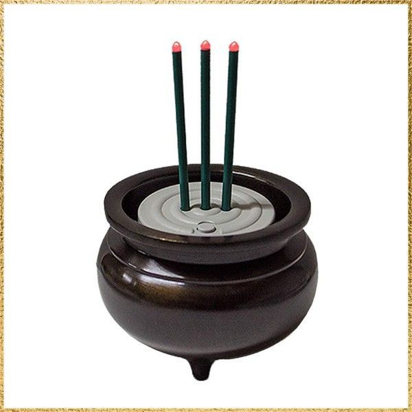 タイマー式電子線香 瑞光 本体 香炉セット j 1455