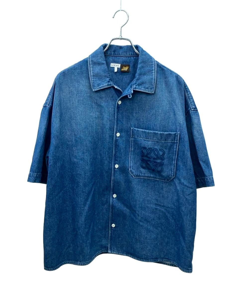 ロエベ パウラズ イビザ 半袖デニムシャツ メンズ SIZE 37 M LOEWE Paula s Ibiza
