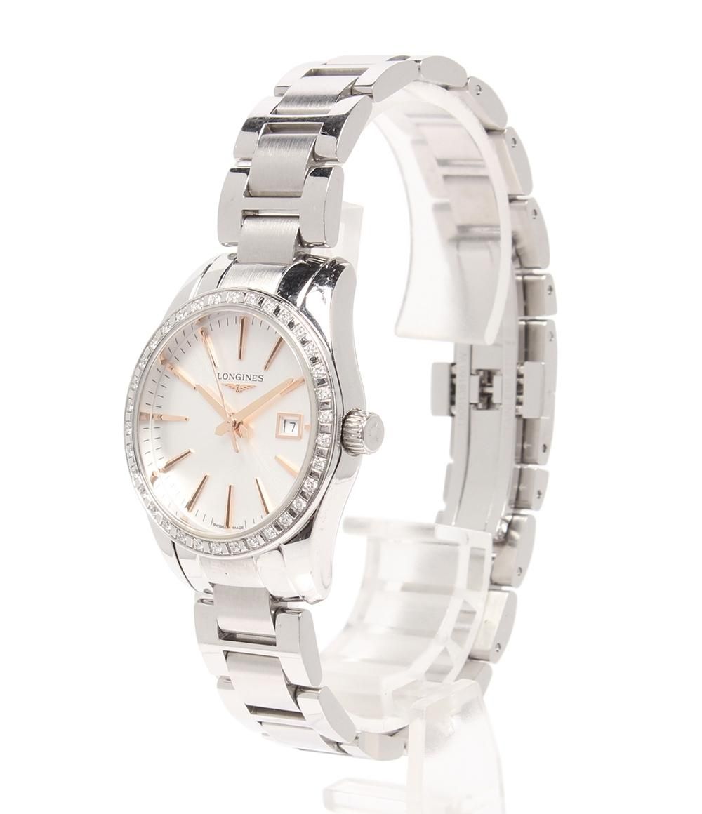 ロンジン 腕時計 コンクエスト クラシック L 2.286.0.72.6 クオーツ シルバー レディース LONGINES