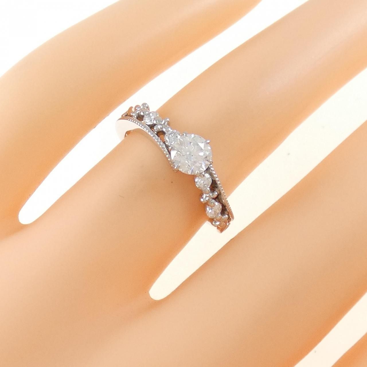 PT900 ダイヤモンド リング 0.406CT G SI1 3EXT H&C - メルカリ