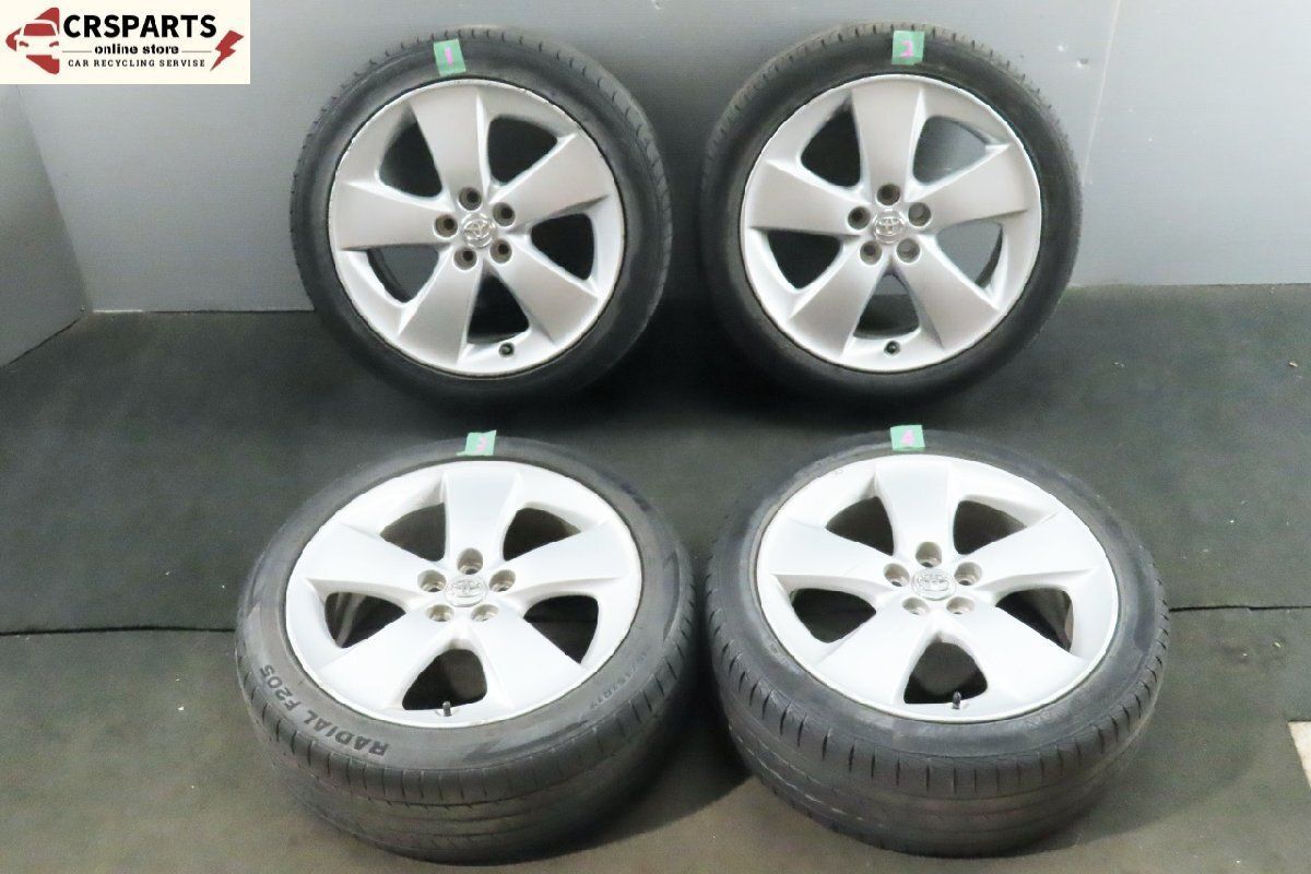 ZVW 30 プリウス Sツーリング 17 7 0 J 50 5 H 100 PCD ホイール 4本セット オンロード タイヤ No T 278