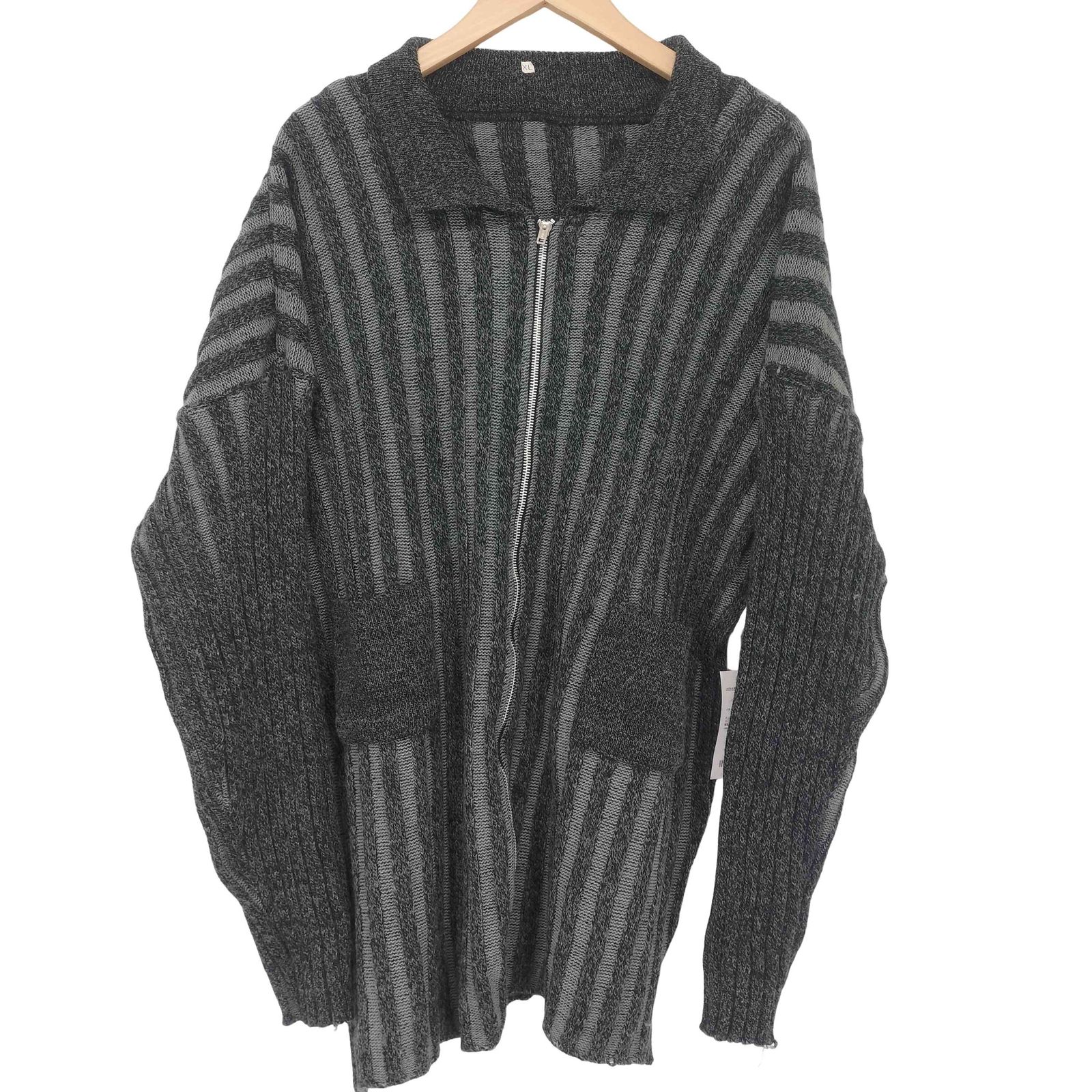 ユーズドフルギ USED古着 イタリア製 ジップニットシャツ メンズ import：XL 