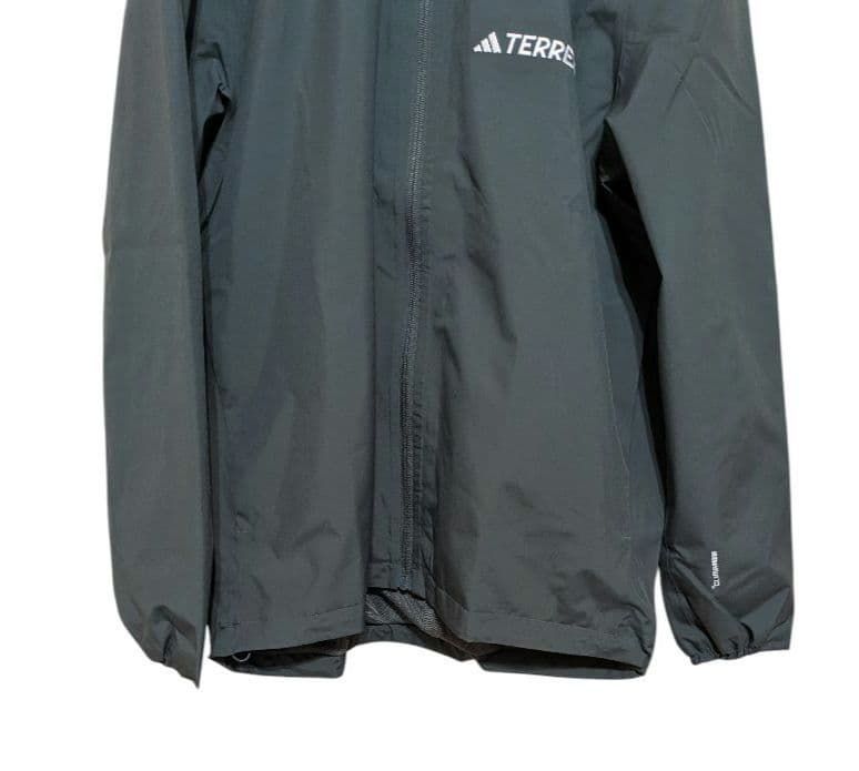adidas TERREX エッセンシャルズ レインジャケット L カーキ