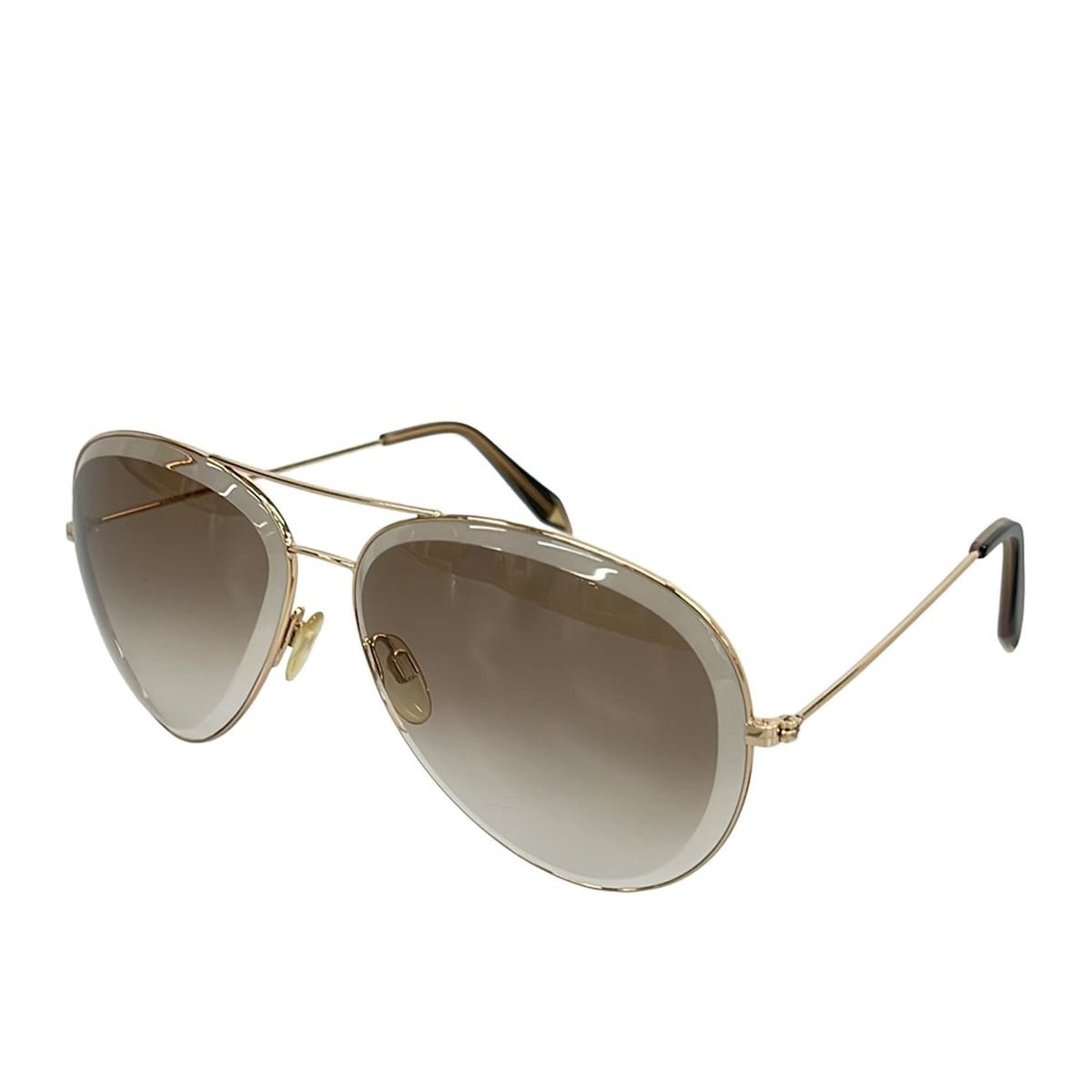VICTORIABECKHAM(ヴィクトリアベッカム) サングラス美品 - 黒×ゴールド