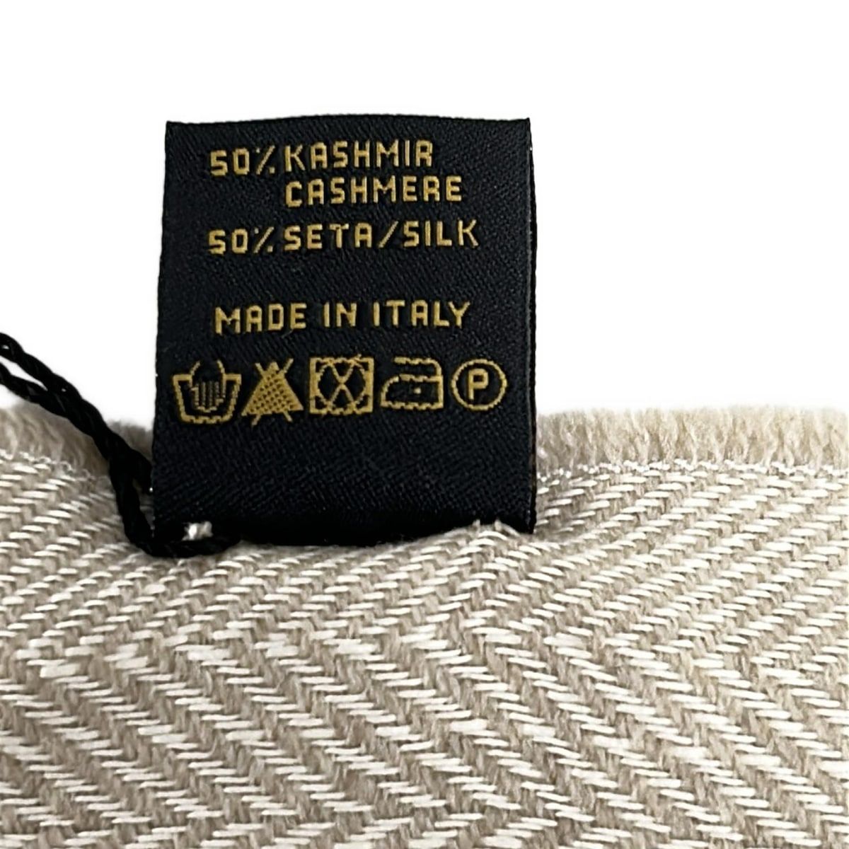  BVLGARI ブルガリ ストール ショール ベージュ カシミヤ シルク ストール ショール 小物