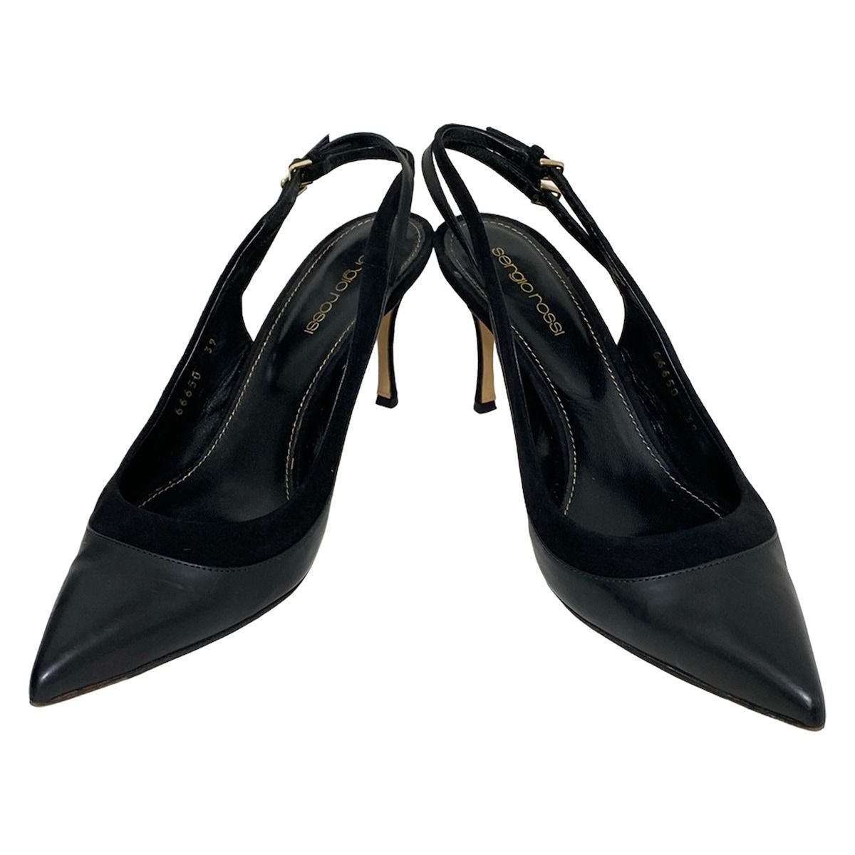 sergio rossi ブラックサンダル 37 sergio rossi ブラックビジューシャワーサンダル 37 sergio rossi