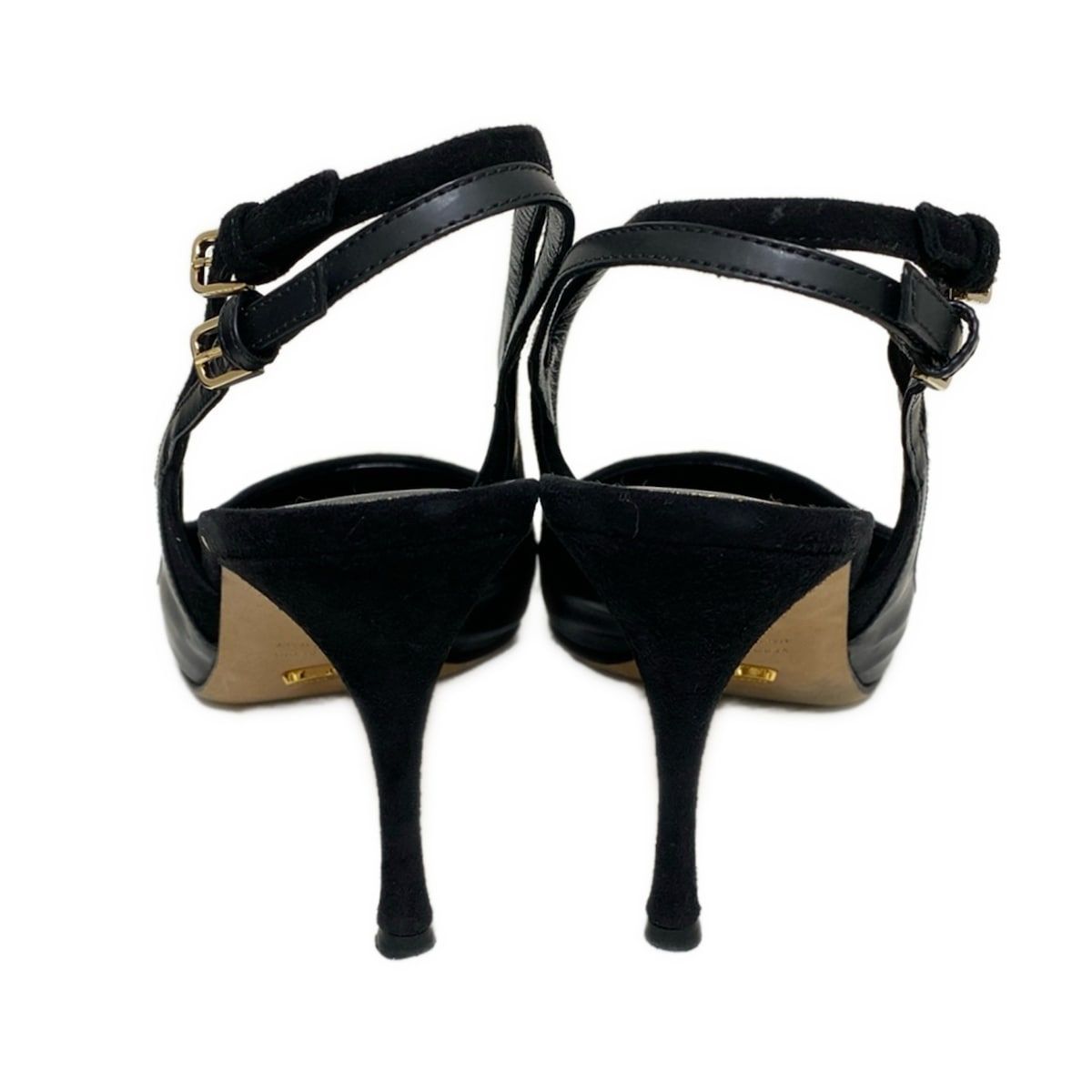 sergio rossi(セルジオロッシ) サンダル 39 レディース - 黒 レザー