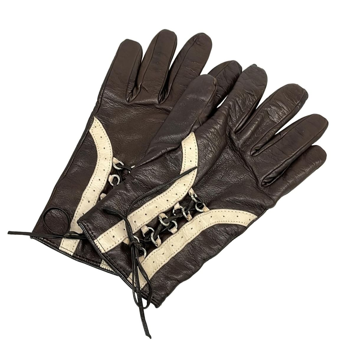 Sermoneta gloves(セルモネータグローブス) 手袋美品 - ブラウン