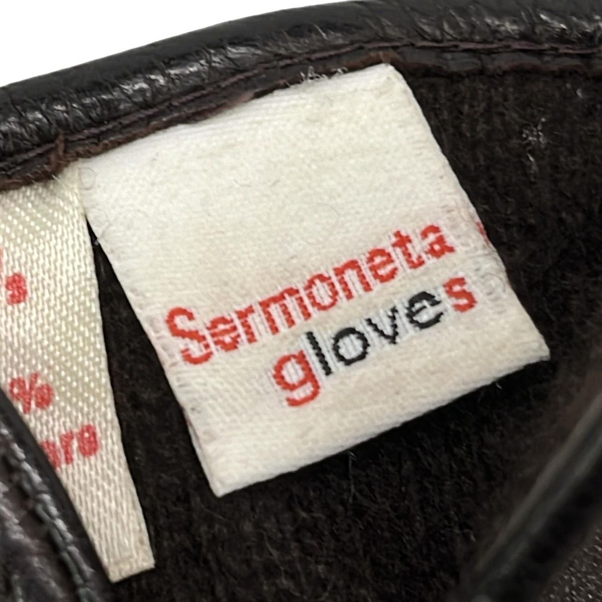  Sermoneta gloves セルモネータグローブス 手袋 ブラウン アイボリー レースアップ レザー 手袋 アームカバー 小物