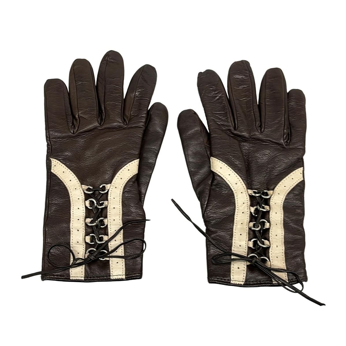 Sermoneta gloves(セルモネータグローブス) 手袋美品 - ブラウン