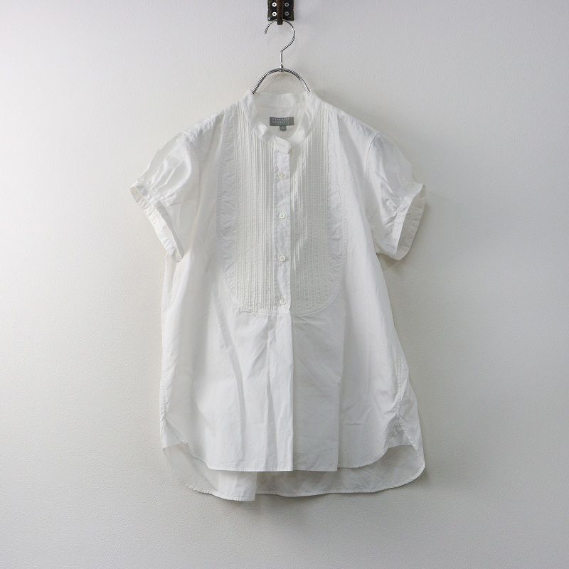 マーガレットハウエル MARGARET HOWELL コットンピンタック切替カラー