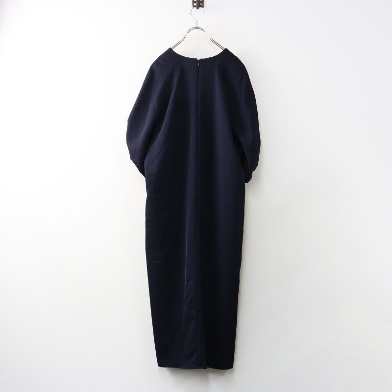 定価35200円 2025 AW ティッカ TICCA TBDA 162 ツイストスリーブドレス 1 ネイビー┃ドレス チュニック