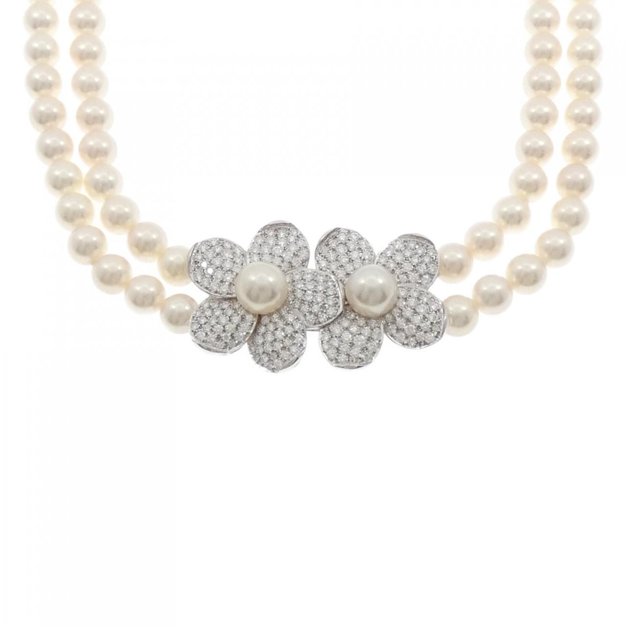 ミキモト フラワー アコヤパール ネックレス 7-7.5mm - メルカリ