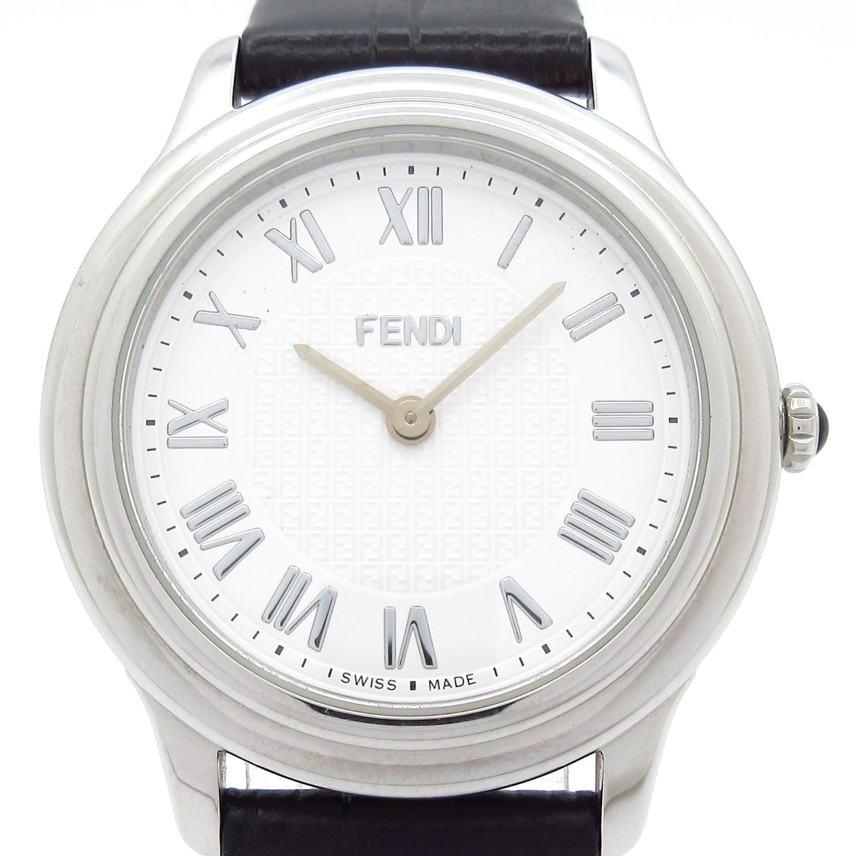 FENDI(フェンディ) 腕時計 - 25000M レディース 革ベルト 白 - メルカリ