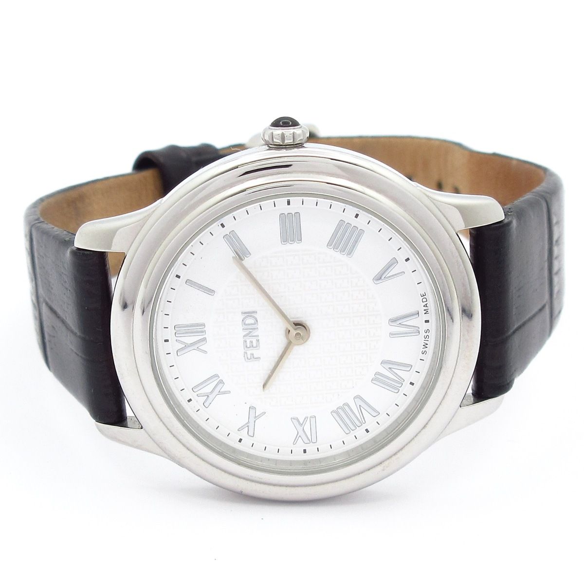 FENDI フェンディ 腕時計 - 25000 M レディース 革ベルト 白