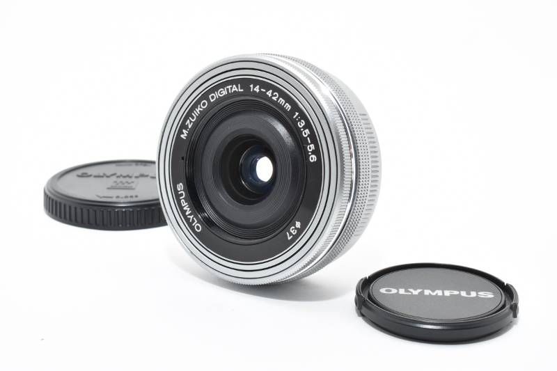 実用品 Olympus オリンパス M ZUIKO DIGITAL 14 42 mm 3 5 6 EZ ED MSC パンケーキレンズ シルバー AFレンズ 3994