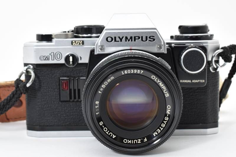 実用品】Olympus オリンパス OM10 シルバー マニュアルアダプター付
