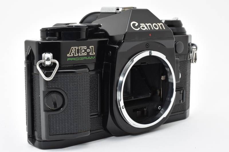 実用品】Canon キャノン AE-1 PROGRAM ボディ 黒 ブラック フィルム