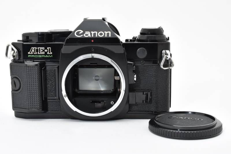 実用品 Canon キャノン AE 1 PROGRAM ボディ 黒 ブラック フィルム一眼カメラ 3991 22