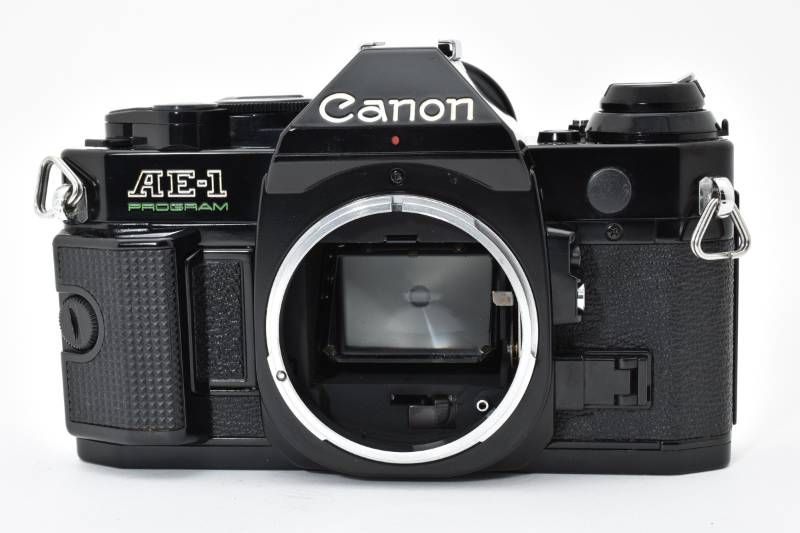 実用品】Canon キャノン AE-1 PROGRAM ボディ 黒 ブラック フィルム