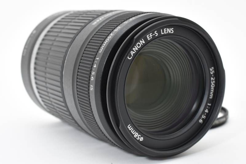 光学極上品 説明書付】Canon キャノン EF-S 55-250mm 4-5.6 IS AF
