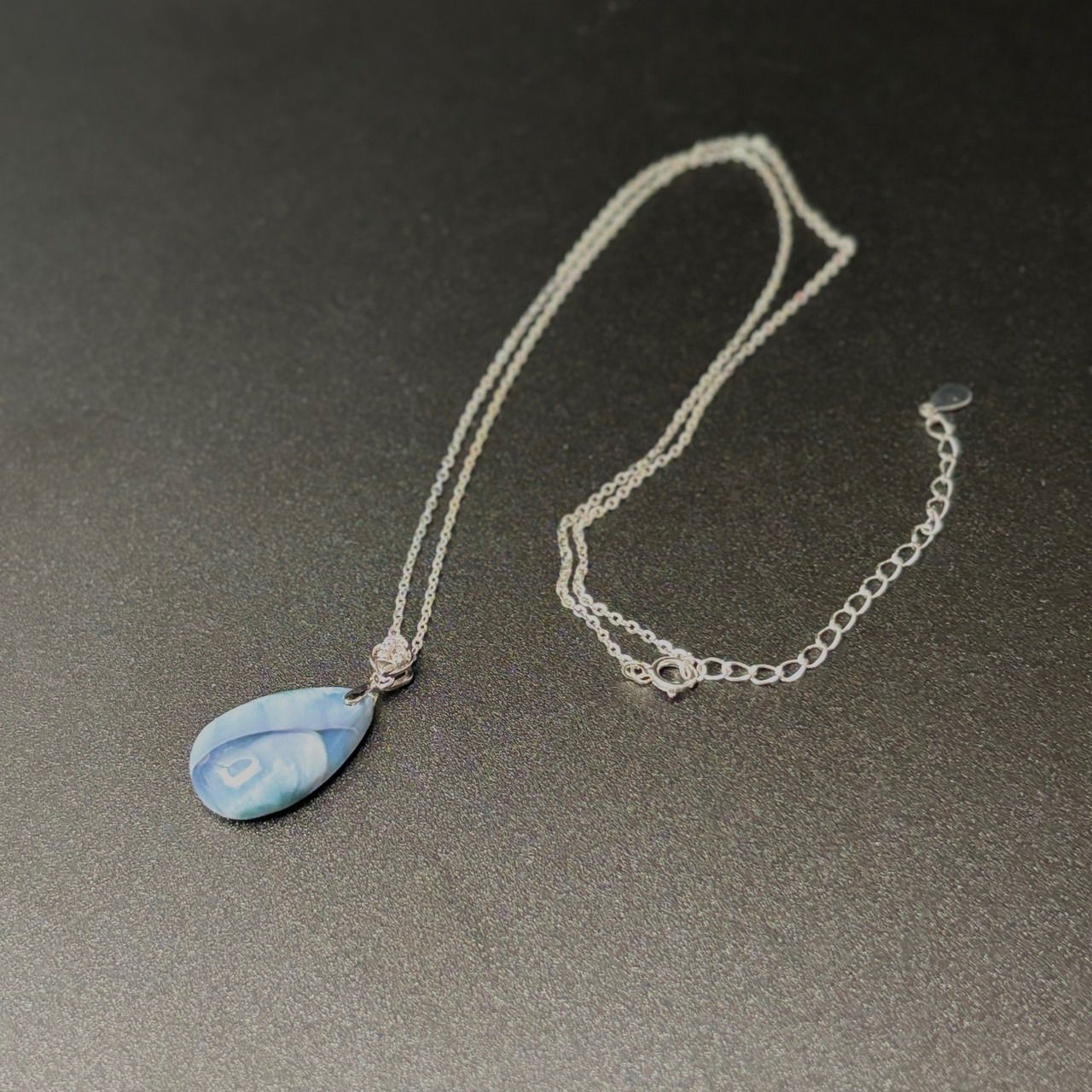 希少カラー ラリマー ネックレス - メルカリ