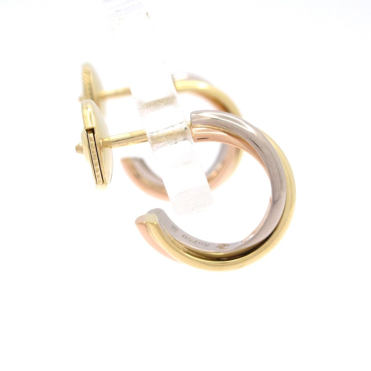 Cartier カルティエ ピアス トリニティ K 18スリーカラー