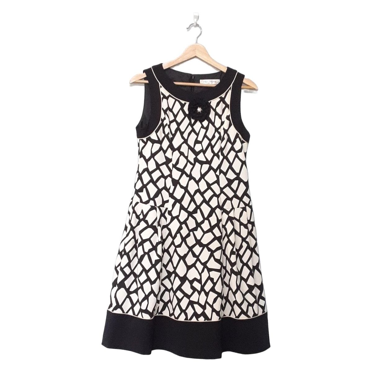 スーパービューティー ワンピース サイズ40 M レディース アイボリー 黒