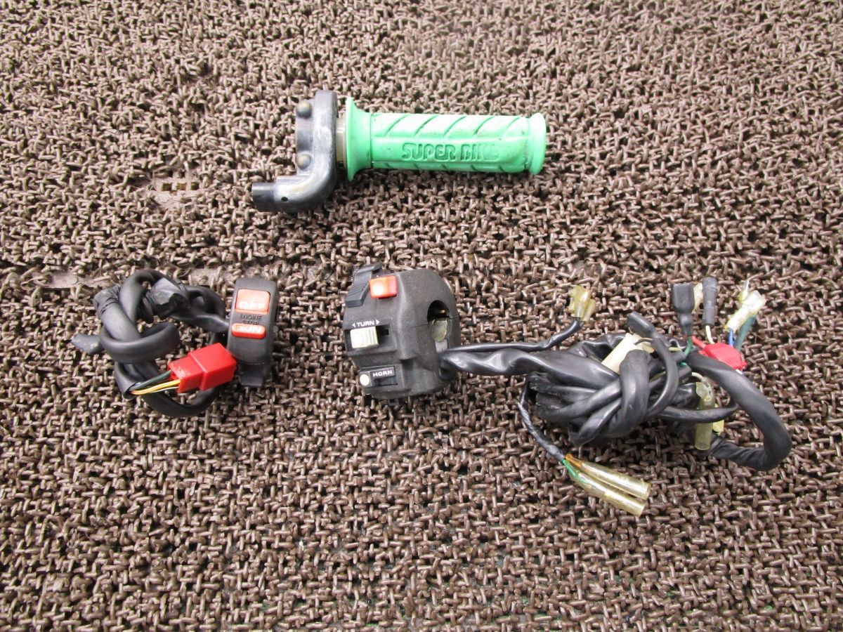 XL 250ディグリー ハンドルスイッチ 左右 スロットル A 9283 MD 26 ホンダ 21 E DEGREE キャブ車 動画有