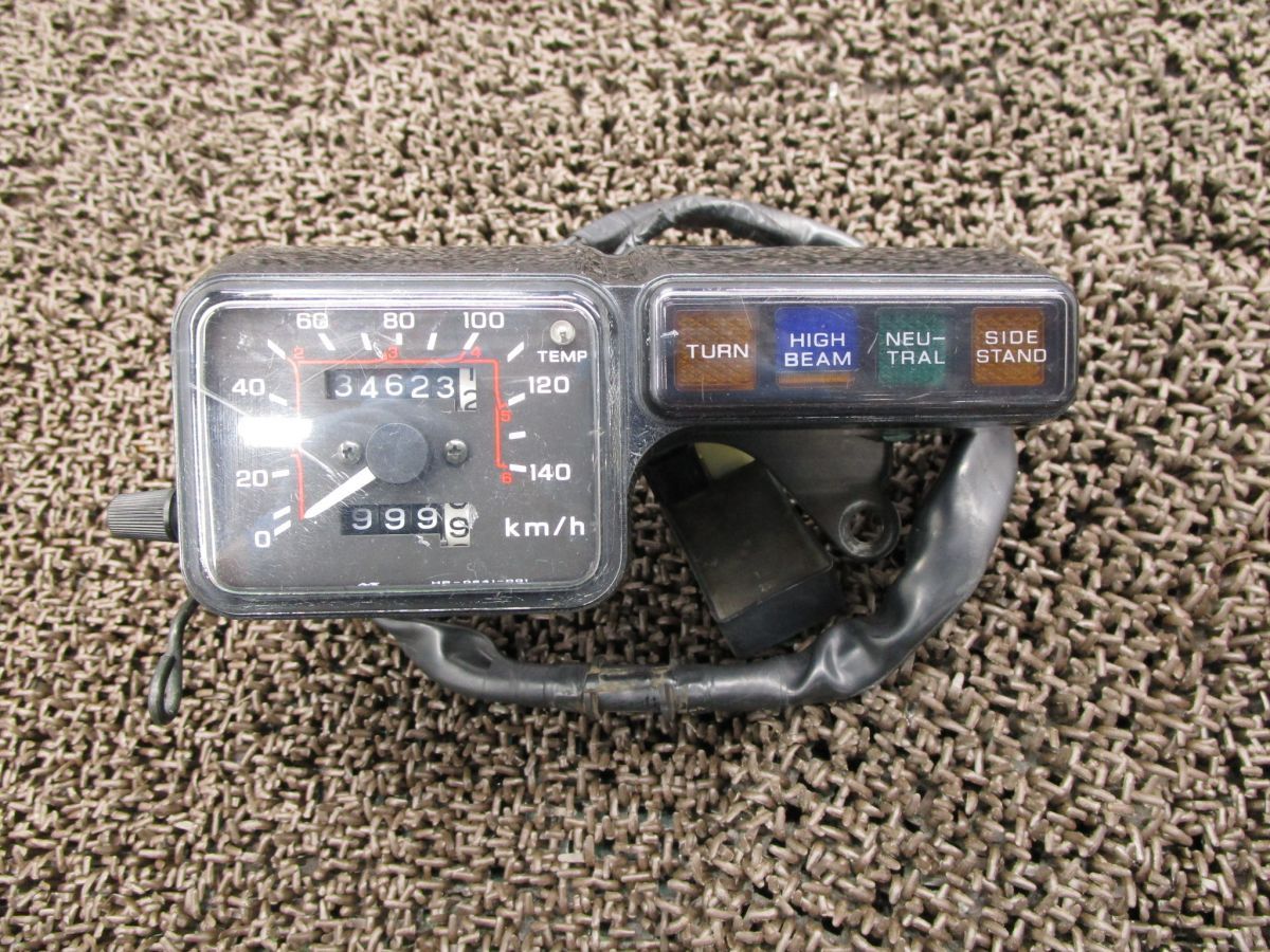 XL 250ディグリー スピードメーター A 9241 インジケーターランプ MD 26 ホンダ 21 E DEGREE キャブ車 動画有